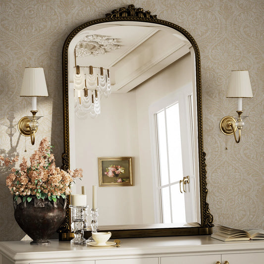 BEAUTYPEAK Arched Vanity Mirror Decor Wall Mirror for Bathroom - Cheerful Home Finds