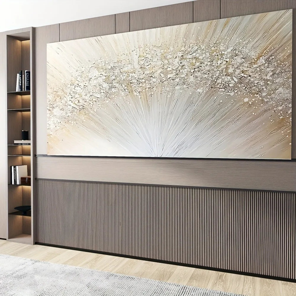 Twisting And Bending Of Lines Visual Flow In Abstract Paintings Suitable For Interior Decoration 1.5 Inch Thick Pine Solid Frame - Cheerful Home Finds