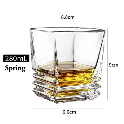 1PCS Whiskey Glass, Old Fashioned Rocks Glasses Tumblers - Cheerful Home Finds