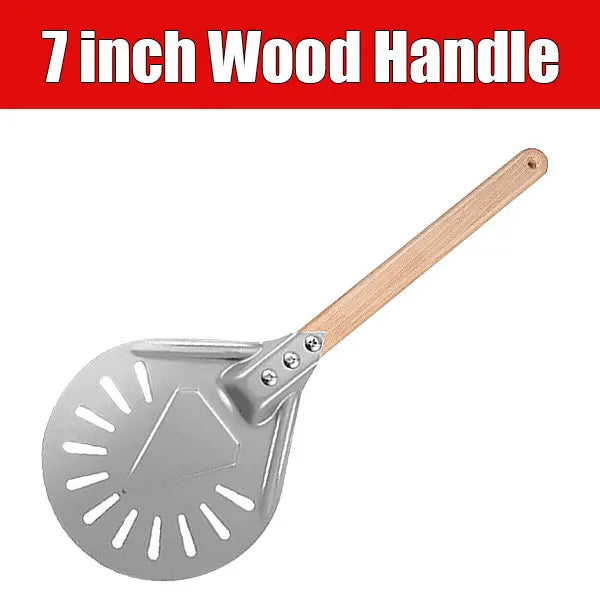 Round 7/9/12 Inch Pizza Turning Peel Turner Long Handle - Cheerful Home Finds