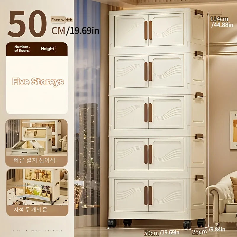 Foldable Storage Box with Clear Door for Organizing Toys - Cheerful Home Finds