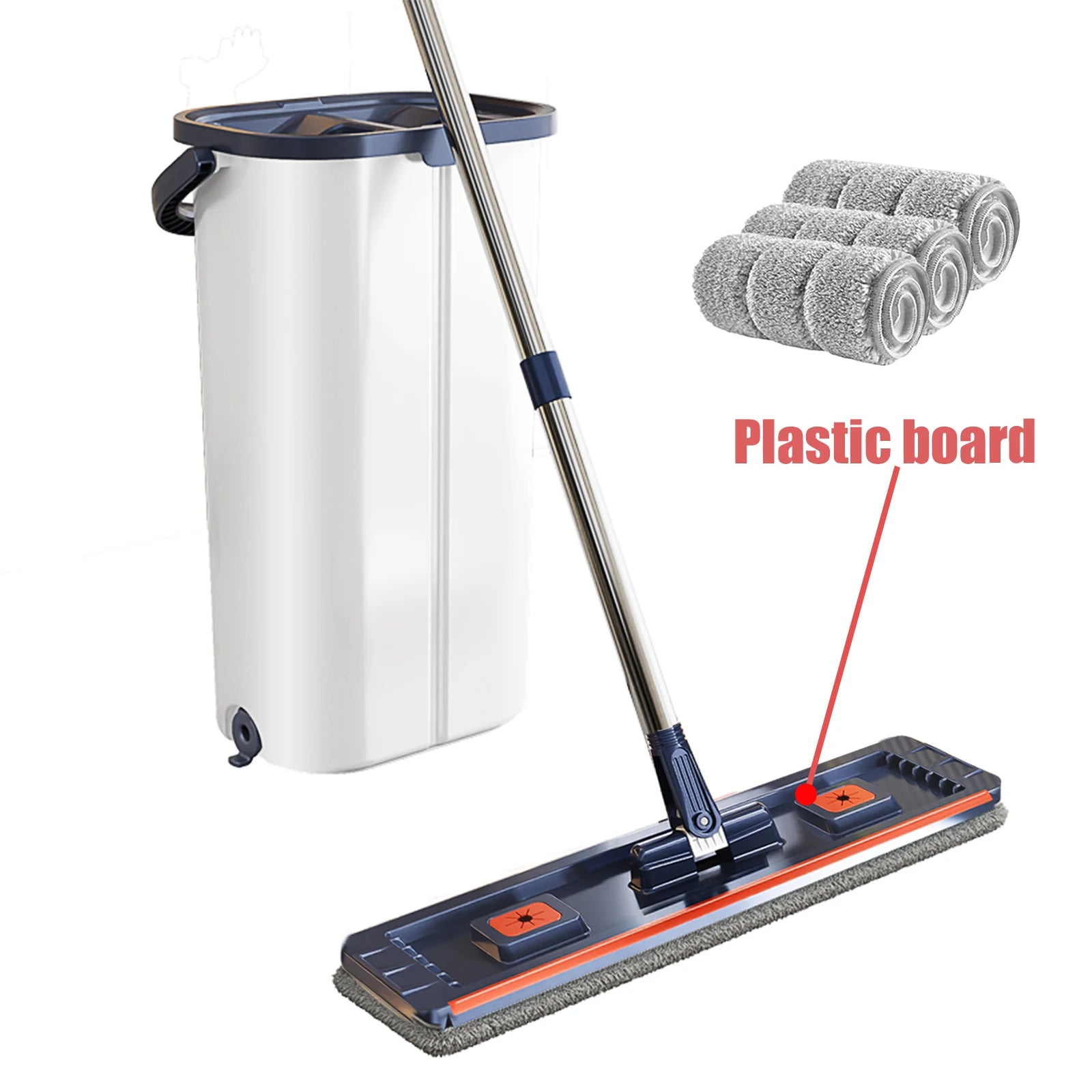 Floor Washing Mop with Separate Clean and Dirty Water Bucket - Cheerful Home Finds