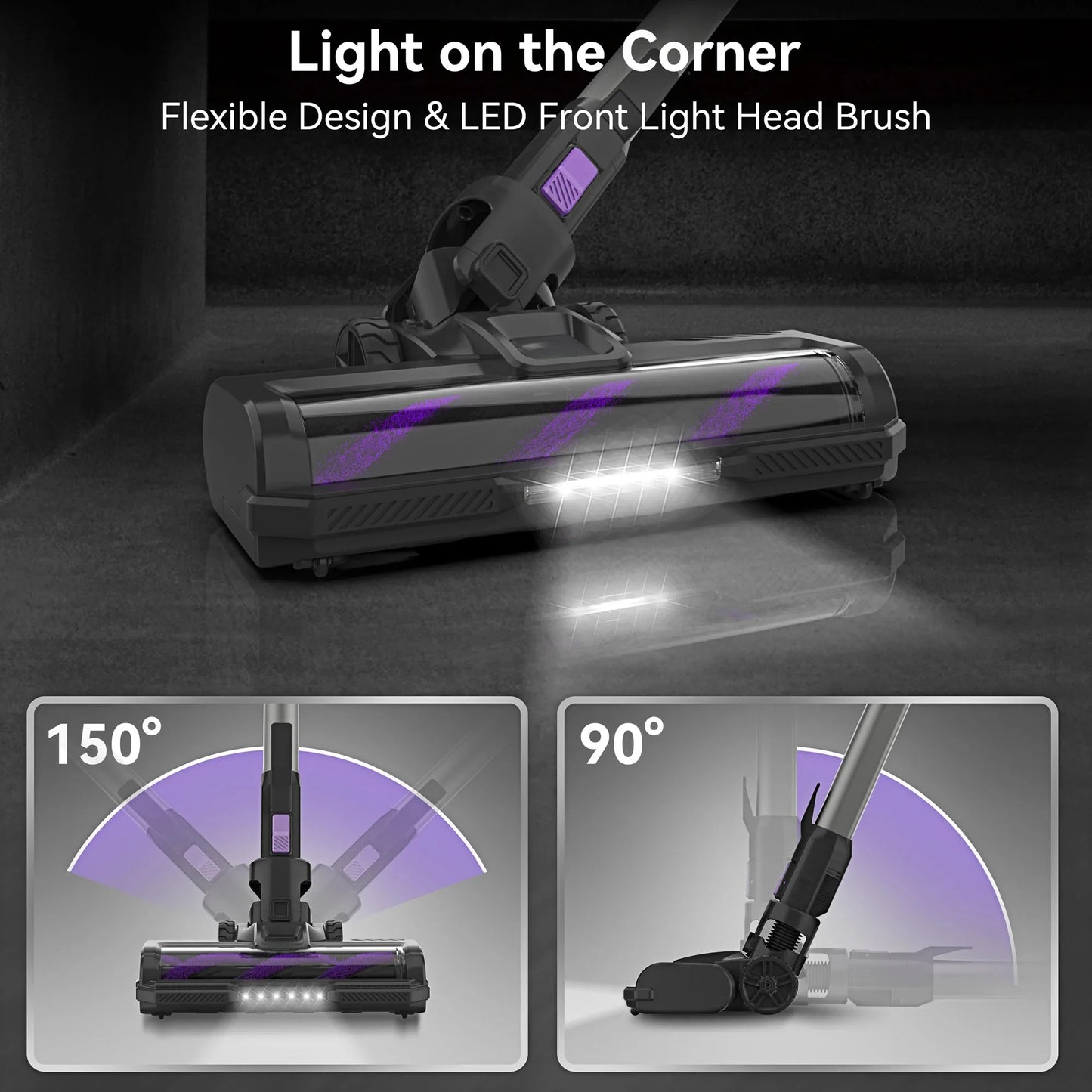 Inse S10 Cordless Vacuum Cleaner Set 30Kpa 350W Motor - Cheerful Home Finds