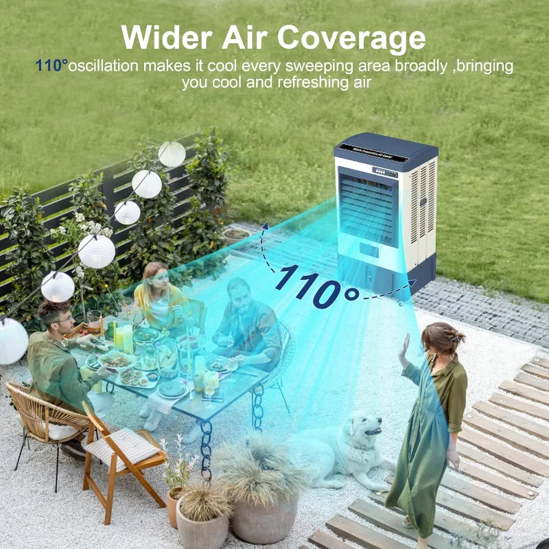 4800 CFM Evaporative Air Cooler with 10.6 Gallon Water Tank - Cheerful Home Finds