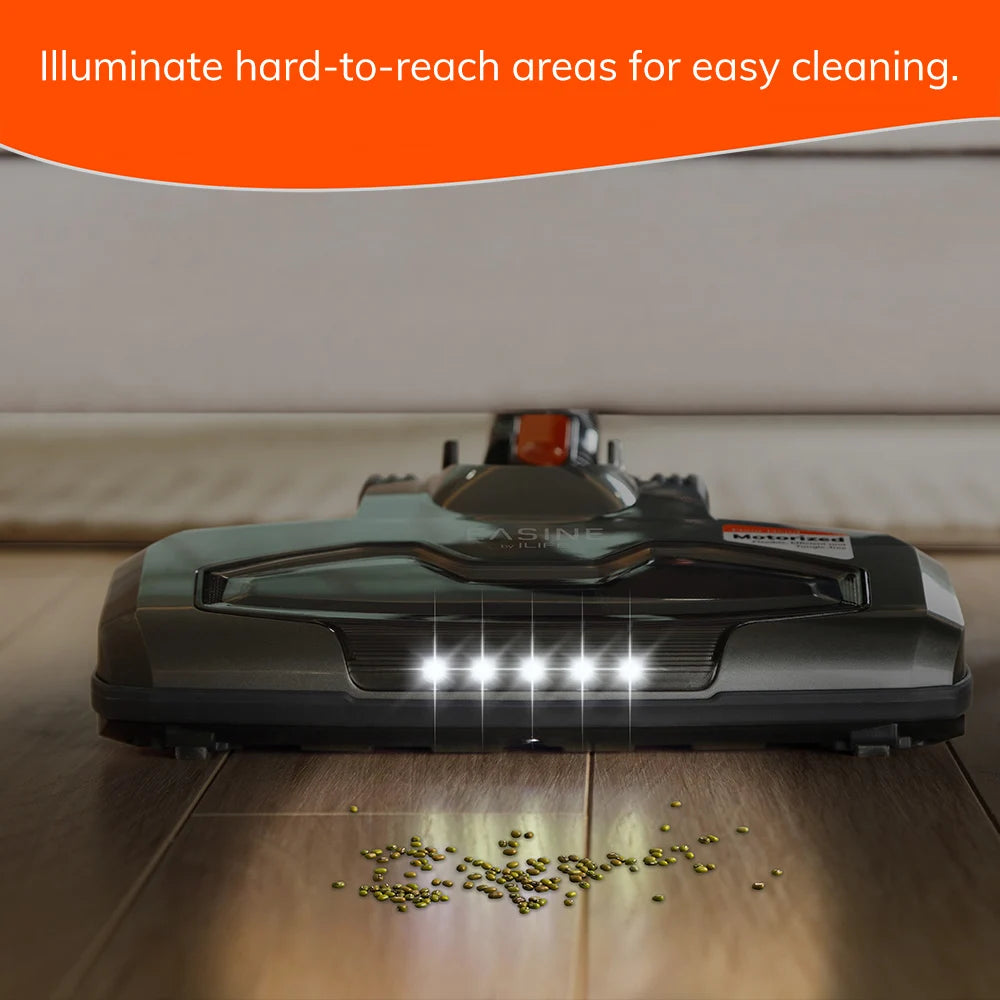 ILIFE H70 Cordless Handheld Vacuum Cleaner Robot 21kPa Suction 1.2L Dust Cup 40 Minutes Runtime LED Illumination Removable Battery