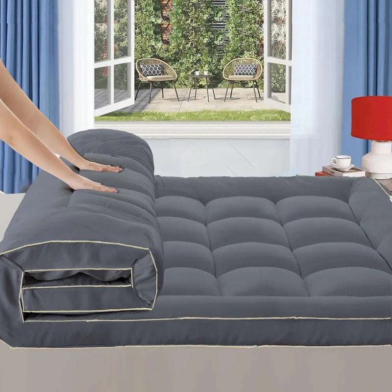 Ultra Thick Queen Bed Cover 900 GSM Mattress Topper Soft - Cheerful Home Finds