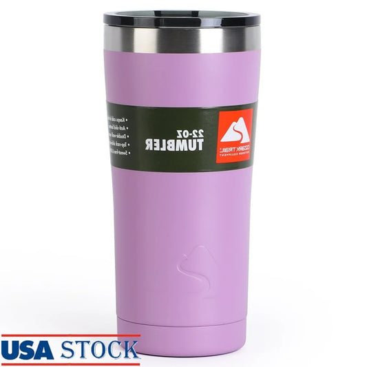 Insulated Stainless Steel Tumbler Double Wall Vacuum Travel Mug Keeps Drinks Hot or Cold Spill Proof Dishwasher Safe Sweat Free