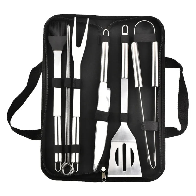 Stainless Steel Oven Set Barbecue Combination Tool Outdoor BBQ - Cheerful Home Finds