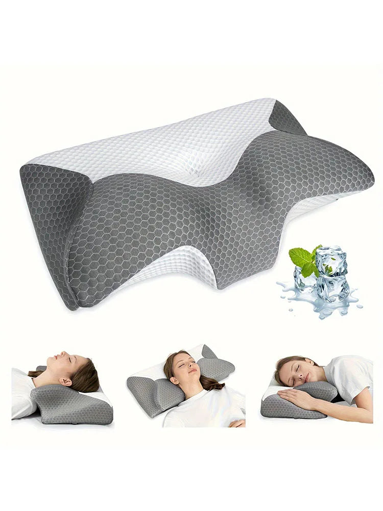 Cervical Memory Foam Pillow Pillows For Neck Shoulder Pain - Cheerful Home Finds