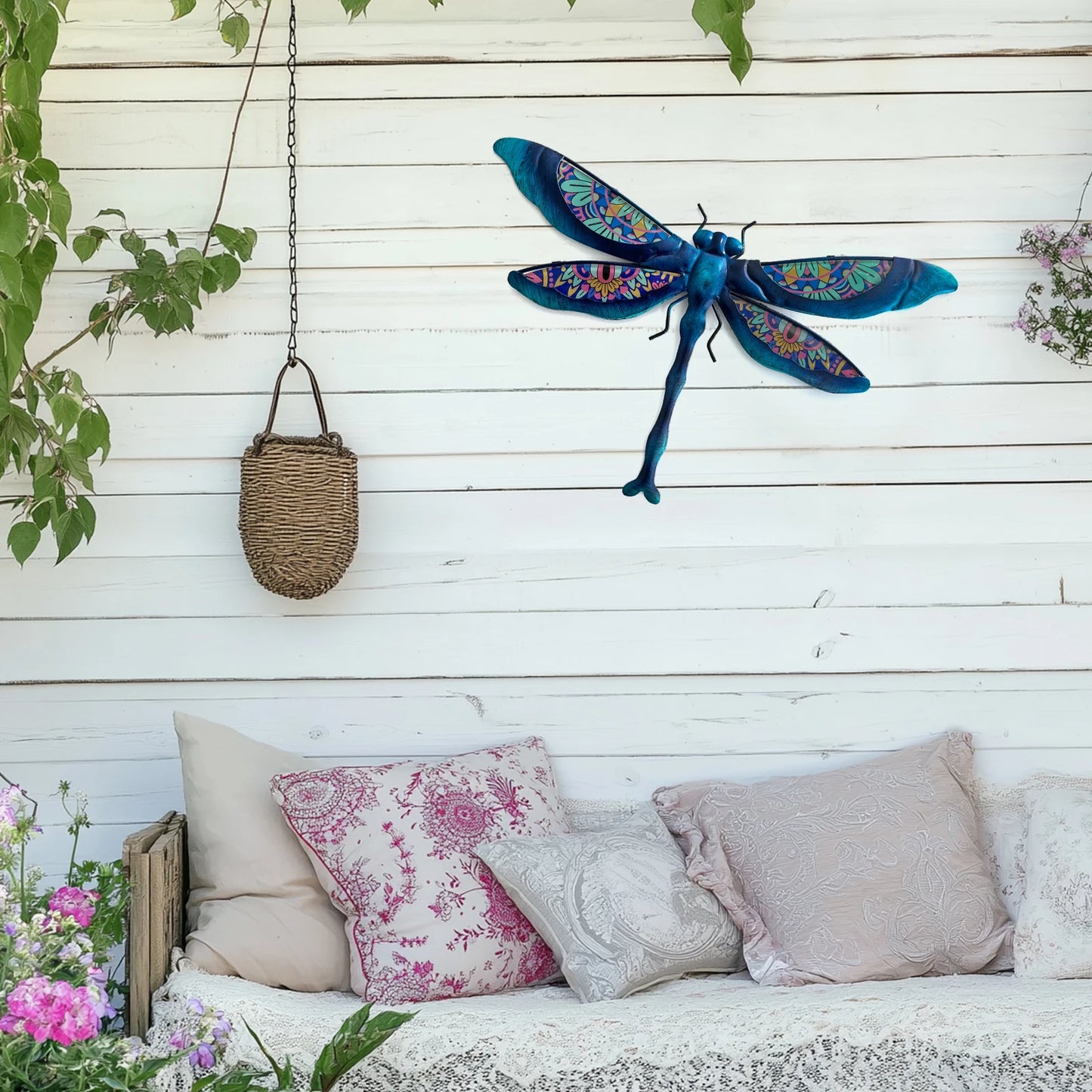Metal Dragonfly Wall Art Outdoor Dragonfly Wall Decor - Cheerful Home Finds