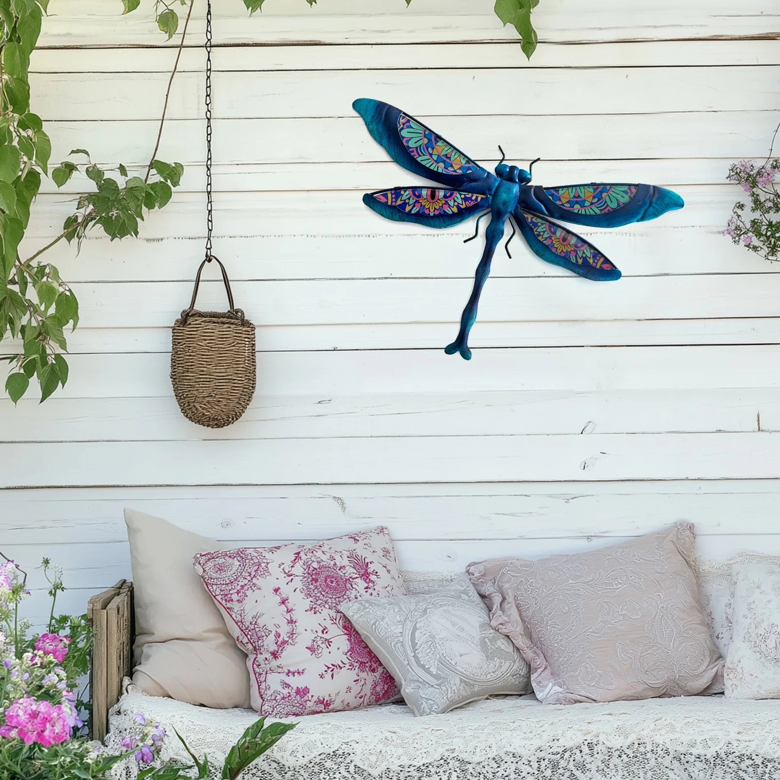 Metal Dragonfly Wall Art Outdoor Dragonfly Wall Decor - Cheerful Home Finds