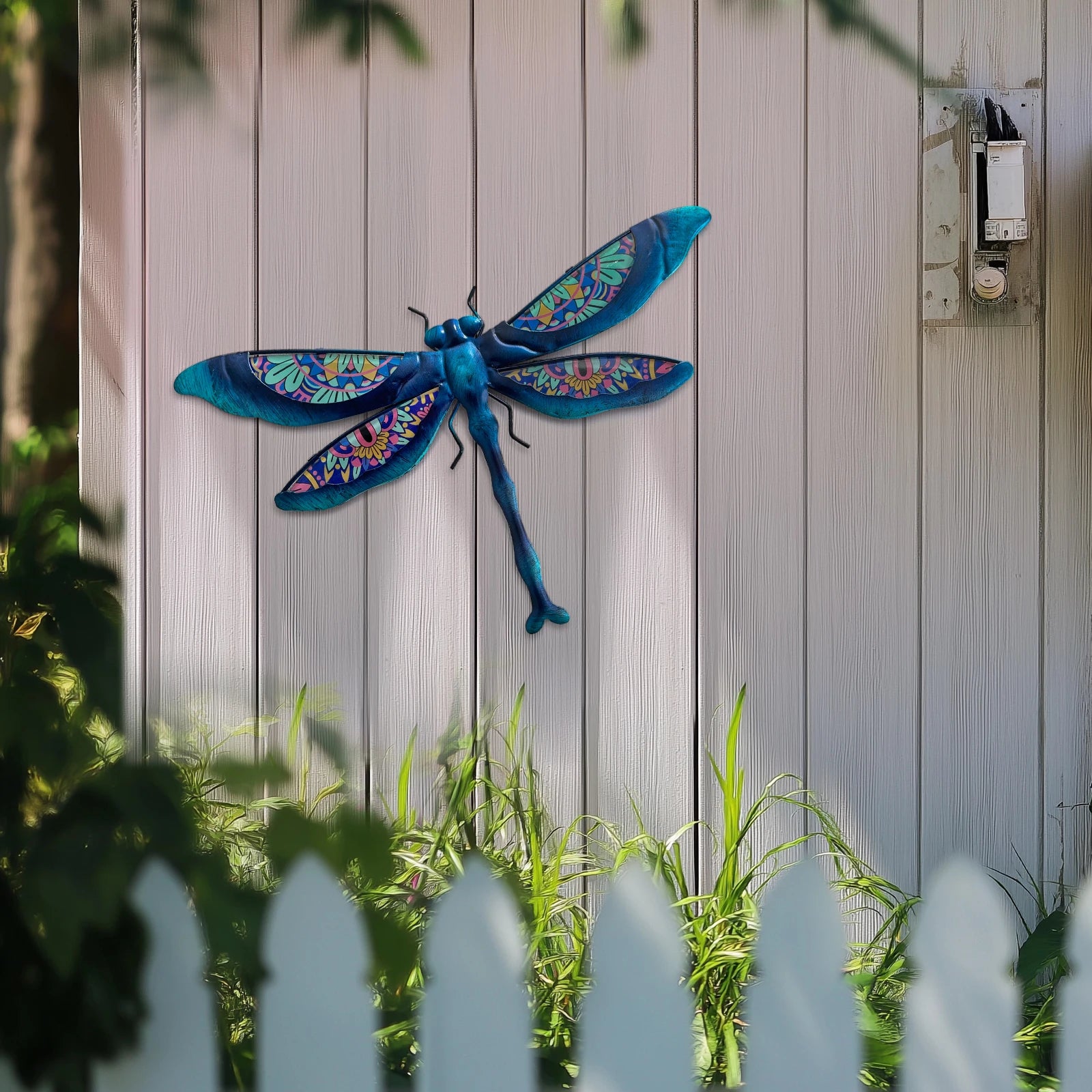 Metal Dragonfly Wall Art Outdoor Dragonfly Wall Decor - Cheerful Home Finds