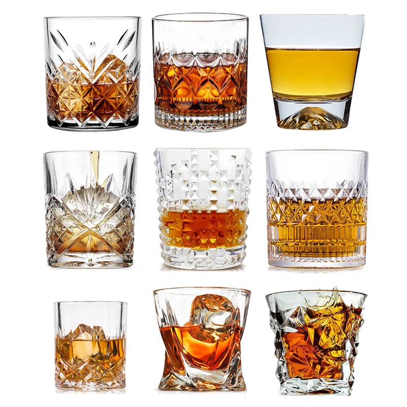 1PCS Whiskey Glass, Old Fashioned Rocks Glasses Tumblers - Cheerful Home Finds