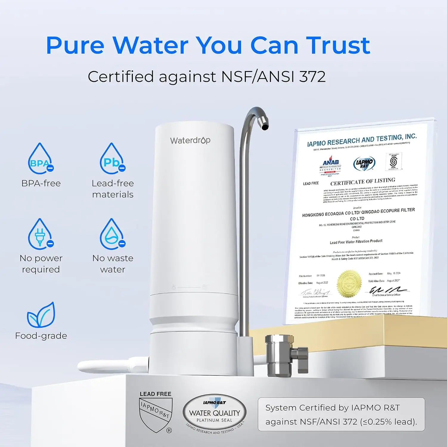 Waterdrop Countertop Water Filter Reduces Heavy Metals - Cheerful Home Finds