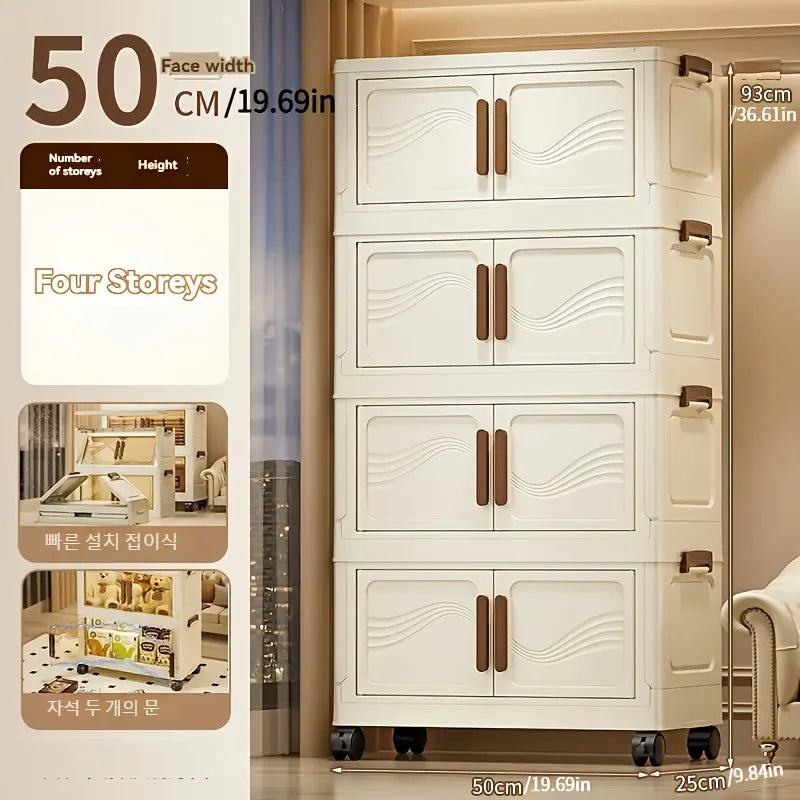 Foldable Storage Box with Clear Door for Organizing Toys - Cheerful Home Finds