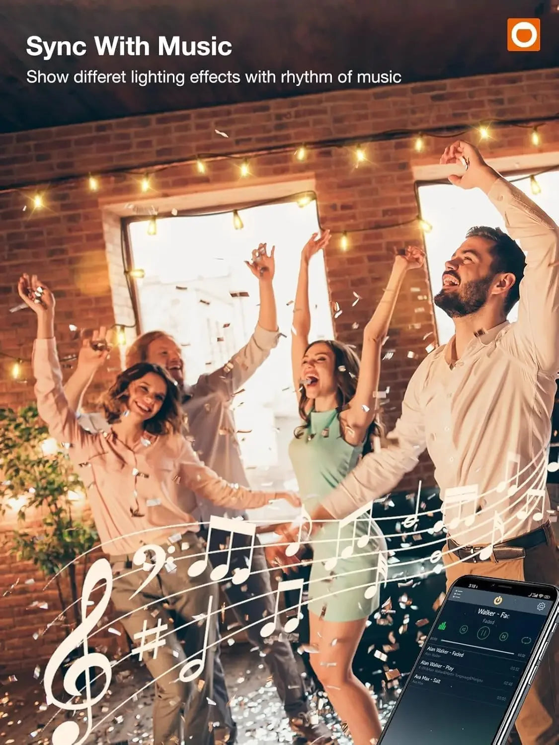 150FT LED Outdoor String Lights Waterproof Shatterproof Bulbs - Cheerful Home Finds