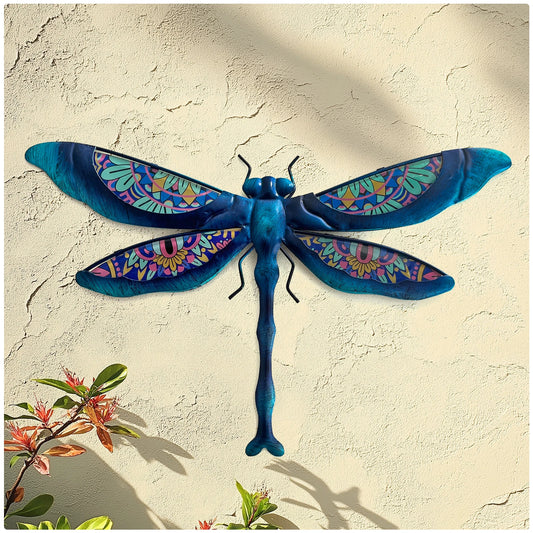 Metal Dragonfly Wall Art Outdoor Dragonfly Wall Decor - Cheerful Home Finds