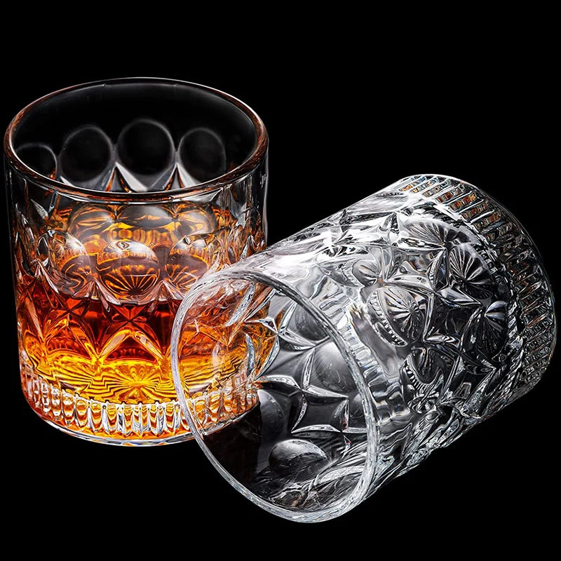 1PCS Whiskey Glass, Old Fashioned Rocks Glasses Tumblers - Cheerful Home Finds