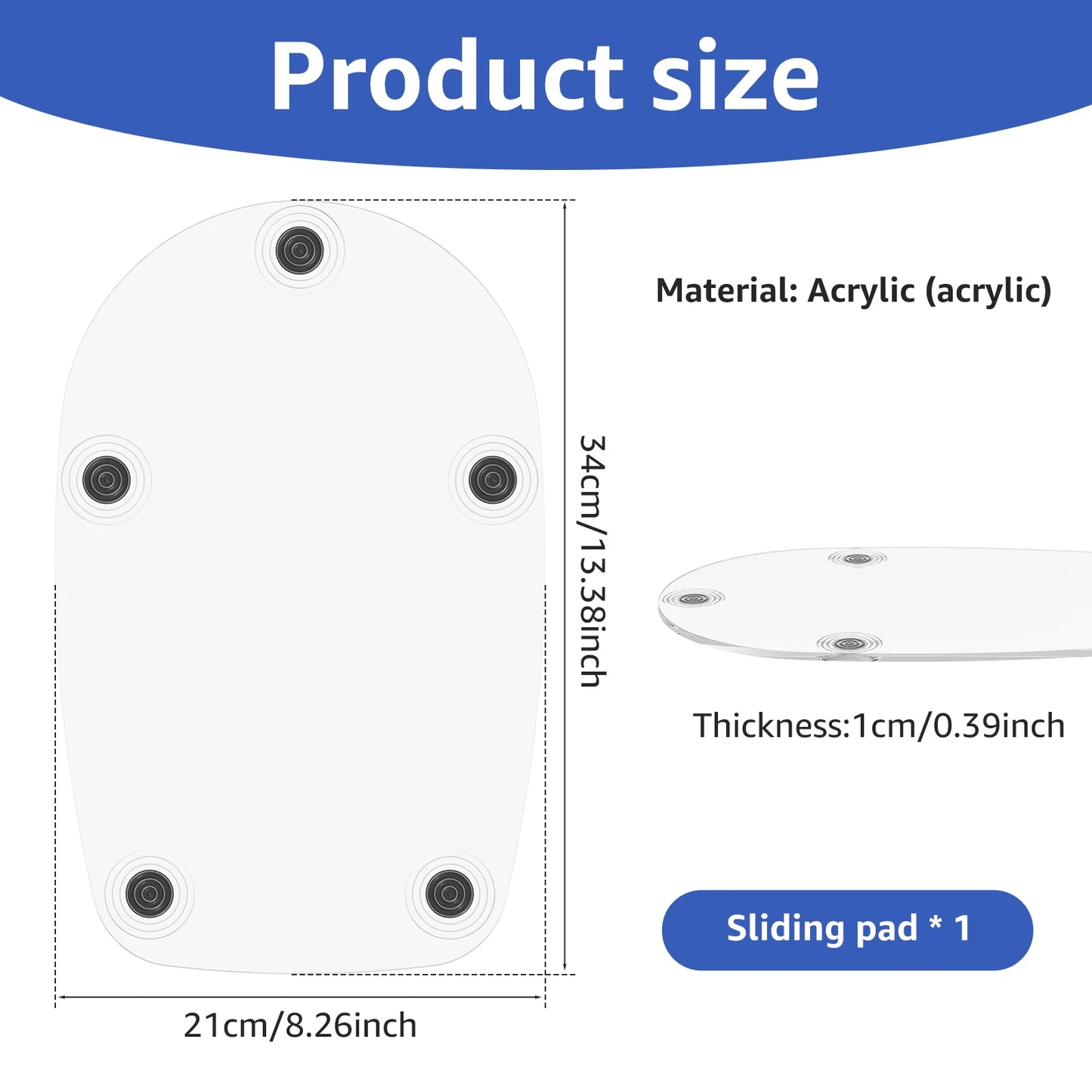 Mixer Slider Mat Compatible For 4.5 QT Tilt Head Mixer - Cheerful Home Finds