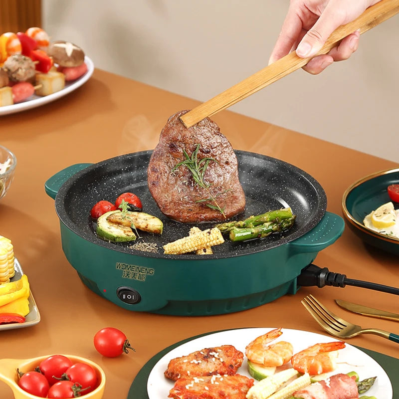 Electric MultiCooker Electric Frying Pan 220V Non-stick Cooking Machine - Cheerful Home Finds