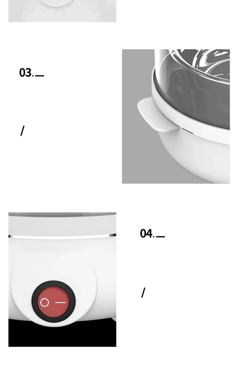 Multifunctional Egg Boiler Electric Egg Steamer Cooking Breakfast Machine - Cheerful Home Finds