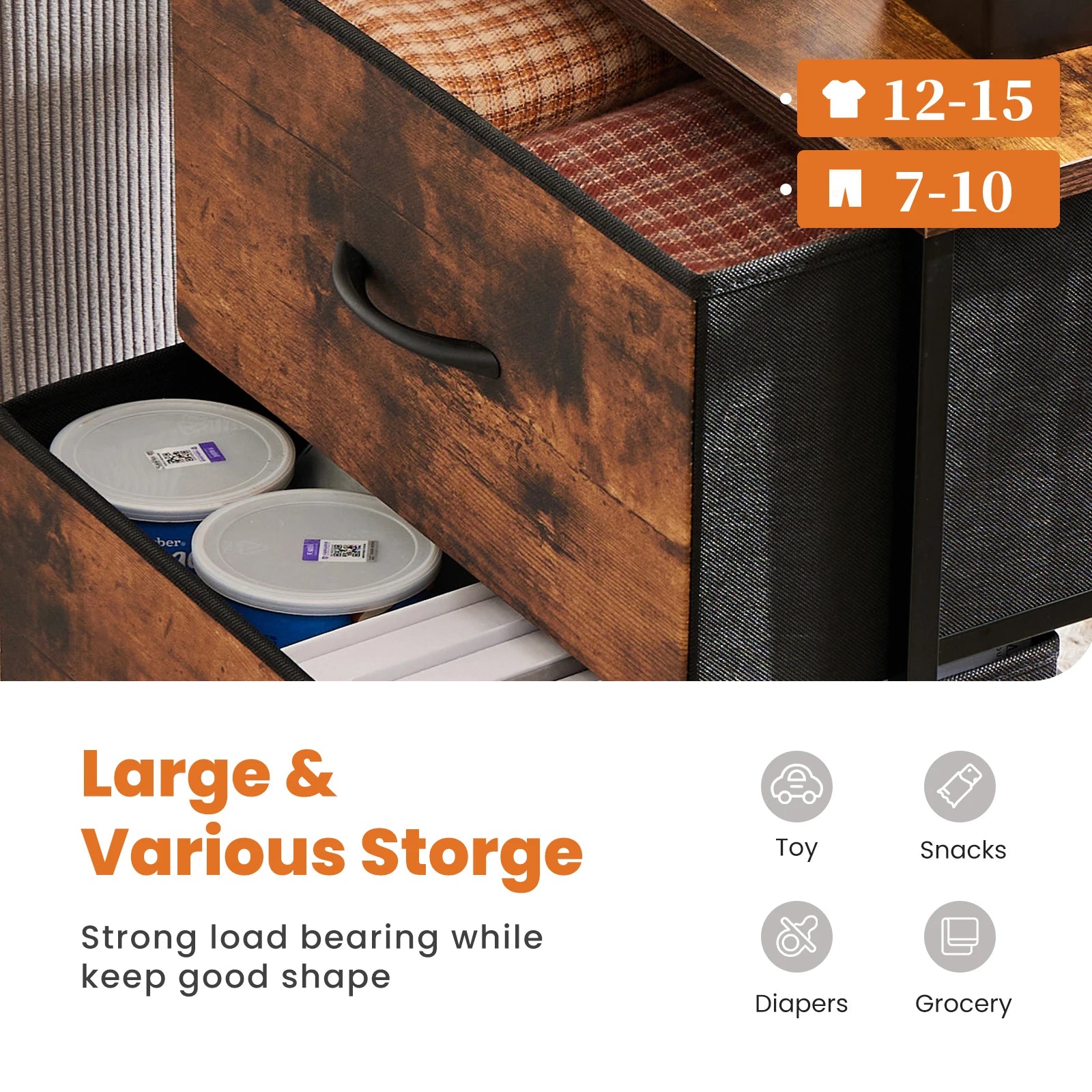 JHK Nightstand Bedside Coffee Sofa Tea Table Storage Chest - Cheerful Home Finds