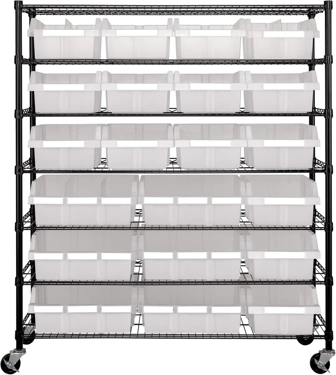 Heavy Duty NSF Bin Rack Solid Steel Wire Shelving Storage Unit - Cheerful Home Finds