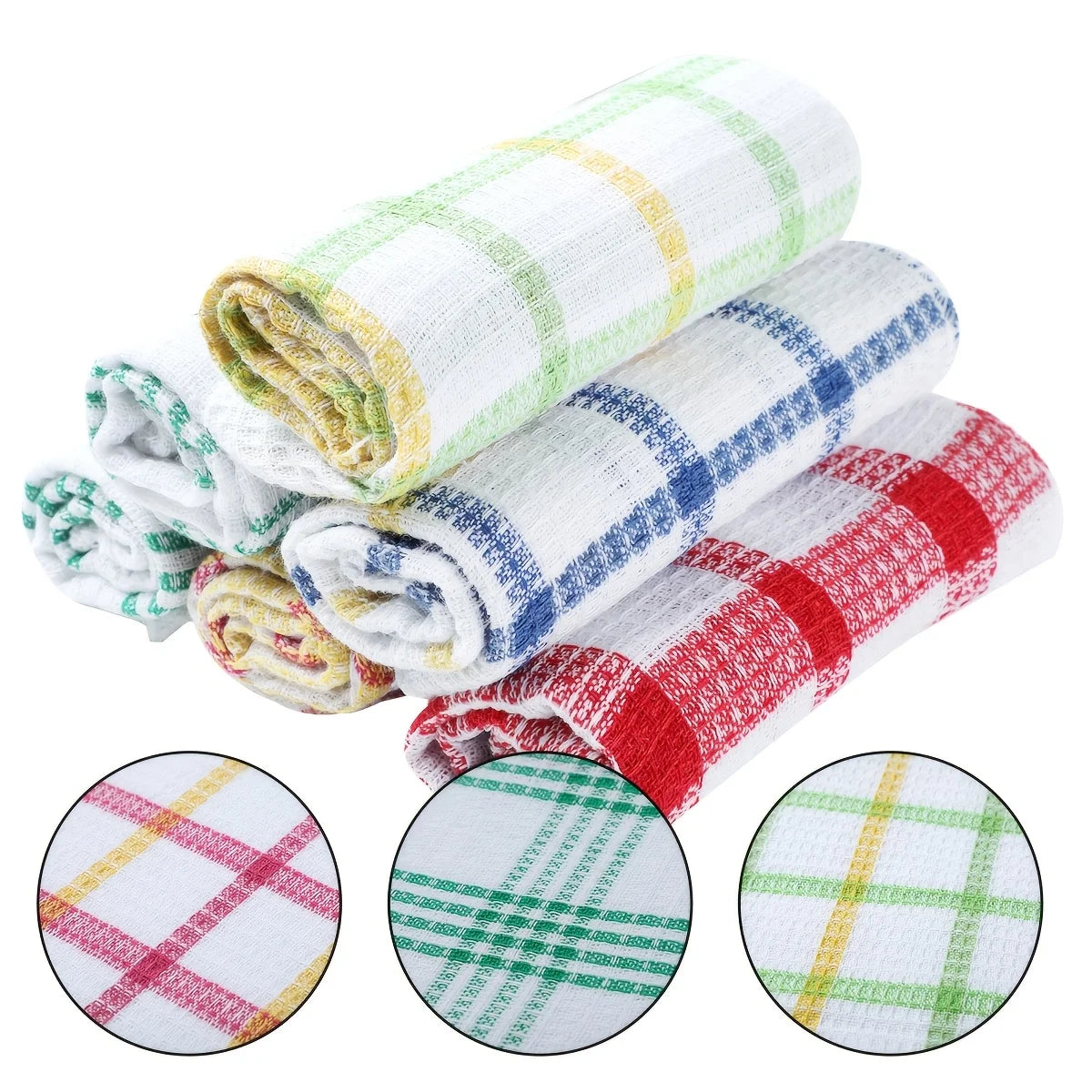 12pcs Kitchen Dish Cloths, Soft Absorbent Towel Set - Cheerful Home Finds