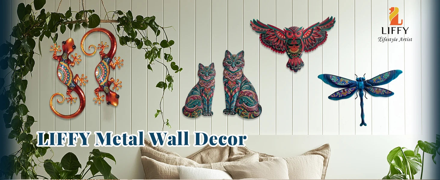 Metal Dragonfly Wall Art Outdoor Dragonfly Wall Decor - Cheerful Home Finds