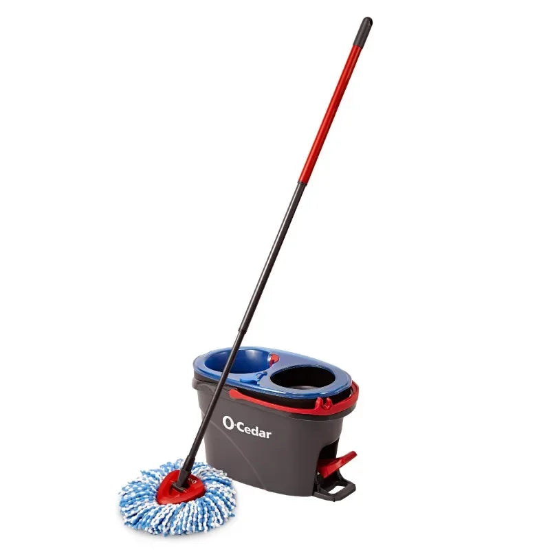 O Cedar RinseClean Clean Water Spin Mop and Bucket System Removes 99 Percent of Bacteria Two Tank Bucket System