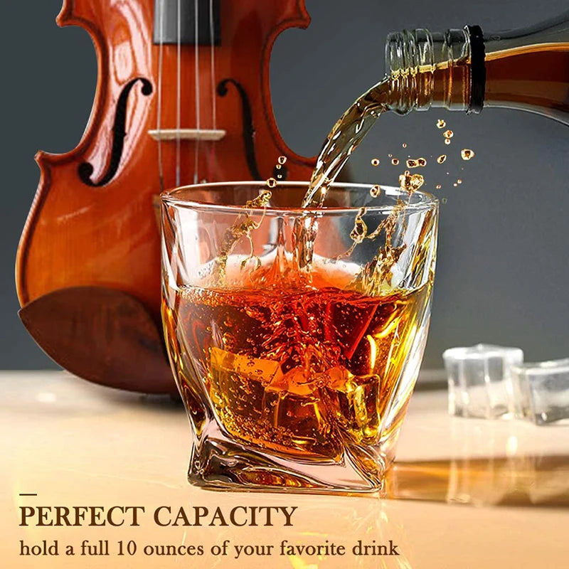 1PCS Whiskey Glass, Old Fashioned Rocks Glasses Tumblers - Cheerful Home Finds
