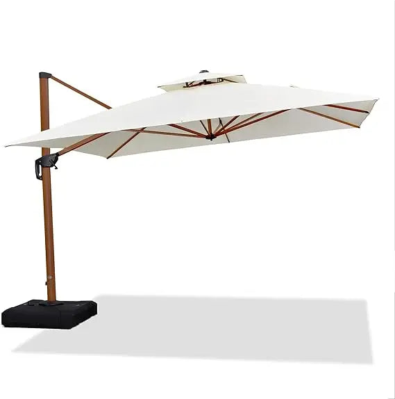 11' X 11' Patio Umbrella Cantilever Outdoor Umbrellas Square - Cheerful Home Finds
