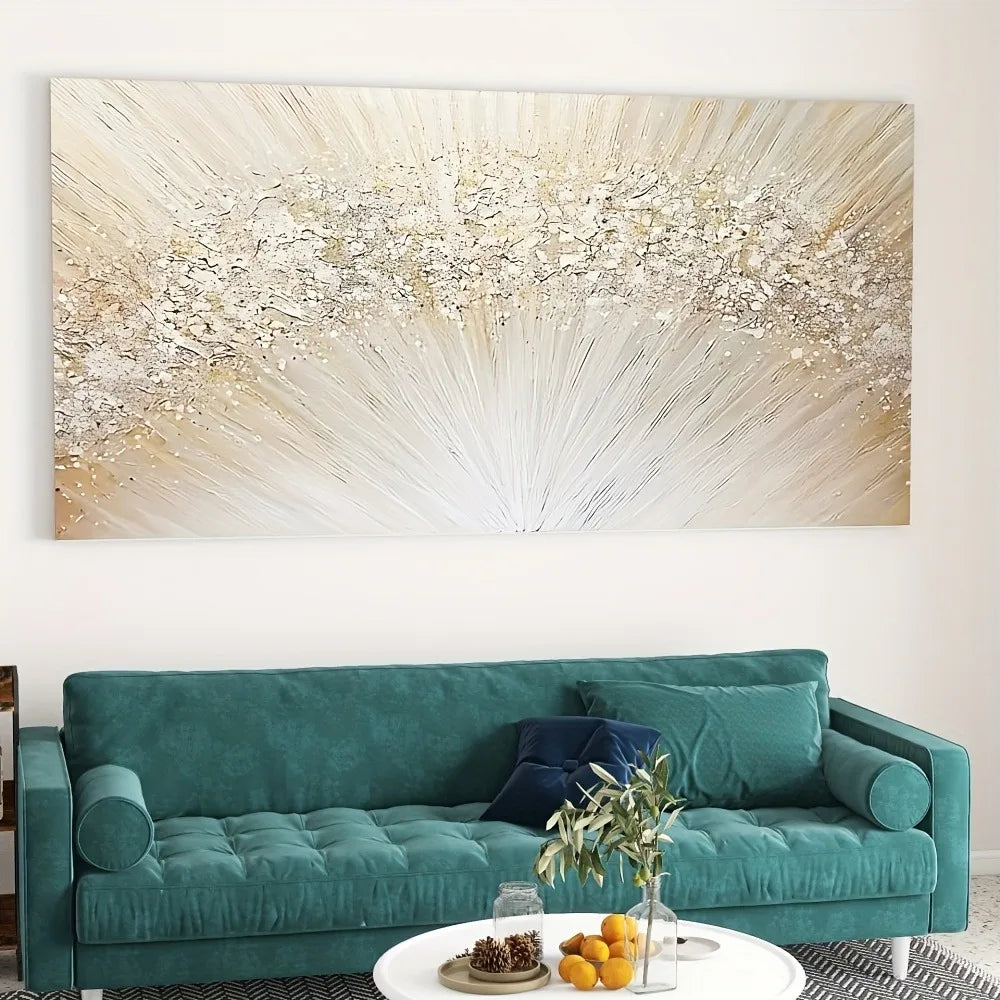 Twisting And Bending Of Lines Visual Flow In Abstract Paintings Suitable For Interior Decoration 1.5 Inch Thick Pine Solid Frame - Cheerful Home Finds