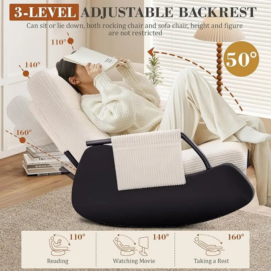 Rocking Chair Balcony Home Technology Cloth Living Room Modern Rocking - Cheerful Home Finds