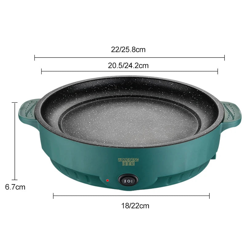 Electric MultiCooker Electric Frying Pan 220V Non-stick Cooking Machine - Cheerful Home Finds
